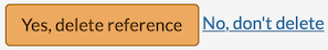 delete reference confirmation button